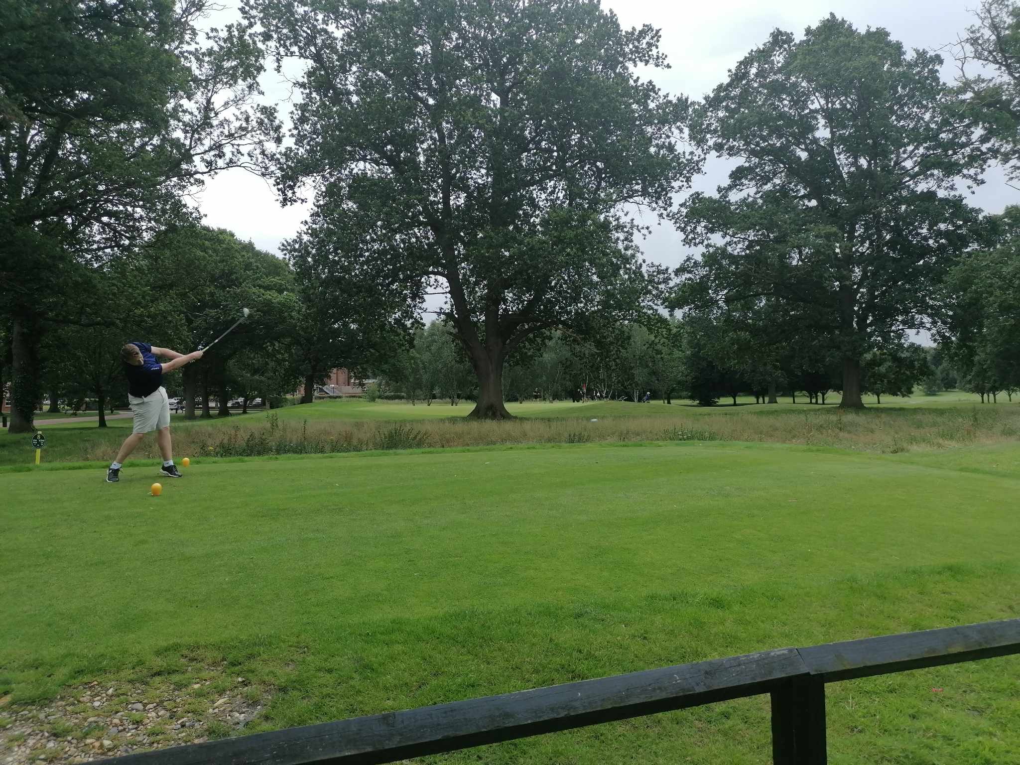 General Manager of Corton House, Tom Greenhill, playing golf