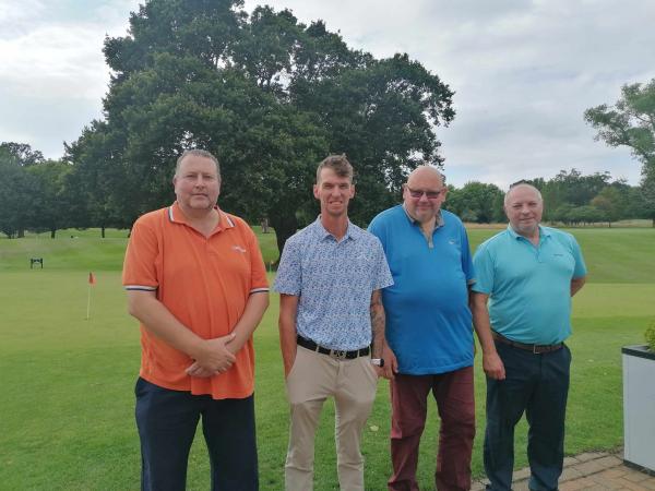 Golf day team smiling at Sprowston Manor