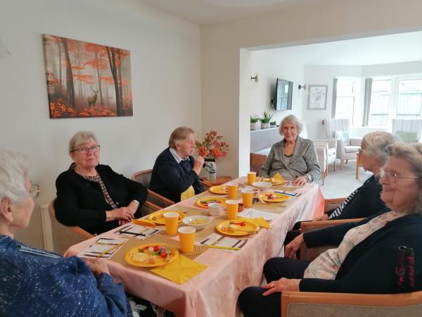 Independent Living tenants enjoy socialising during a taste test at Brakendon Cl